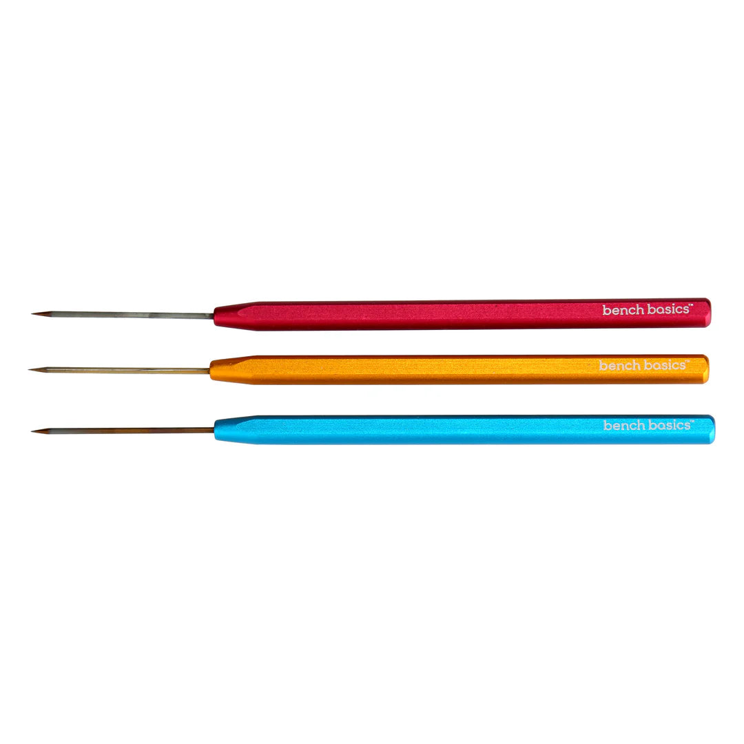 Pepe Tools Bench Basics, Soldering Picks, Titanium, Roll Proof Handle, Set of 3