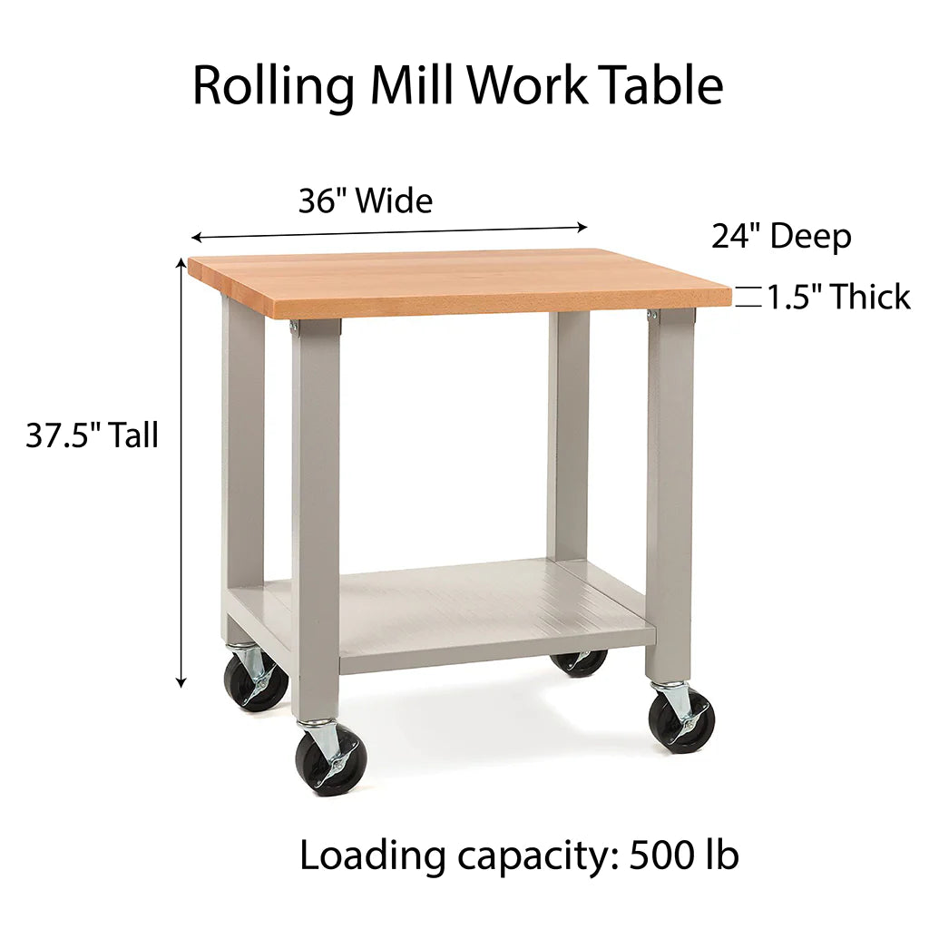 Pepe Tools Rolling Mill Work Table