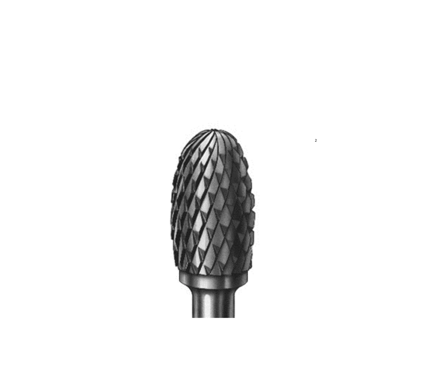 Komet #H73E - Carbide Cutter- Pack of 5 (sizes available: 1.20mm -6.00mm)