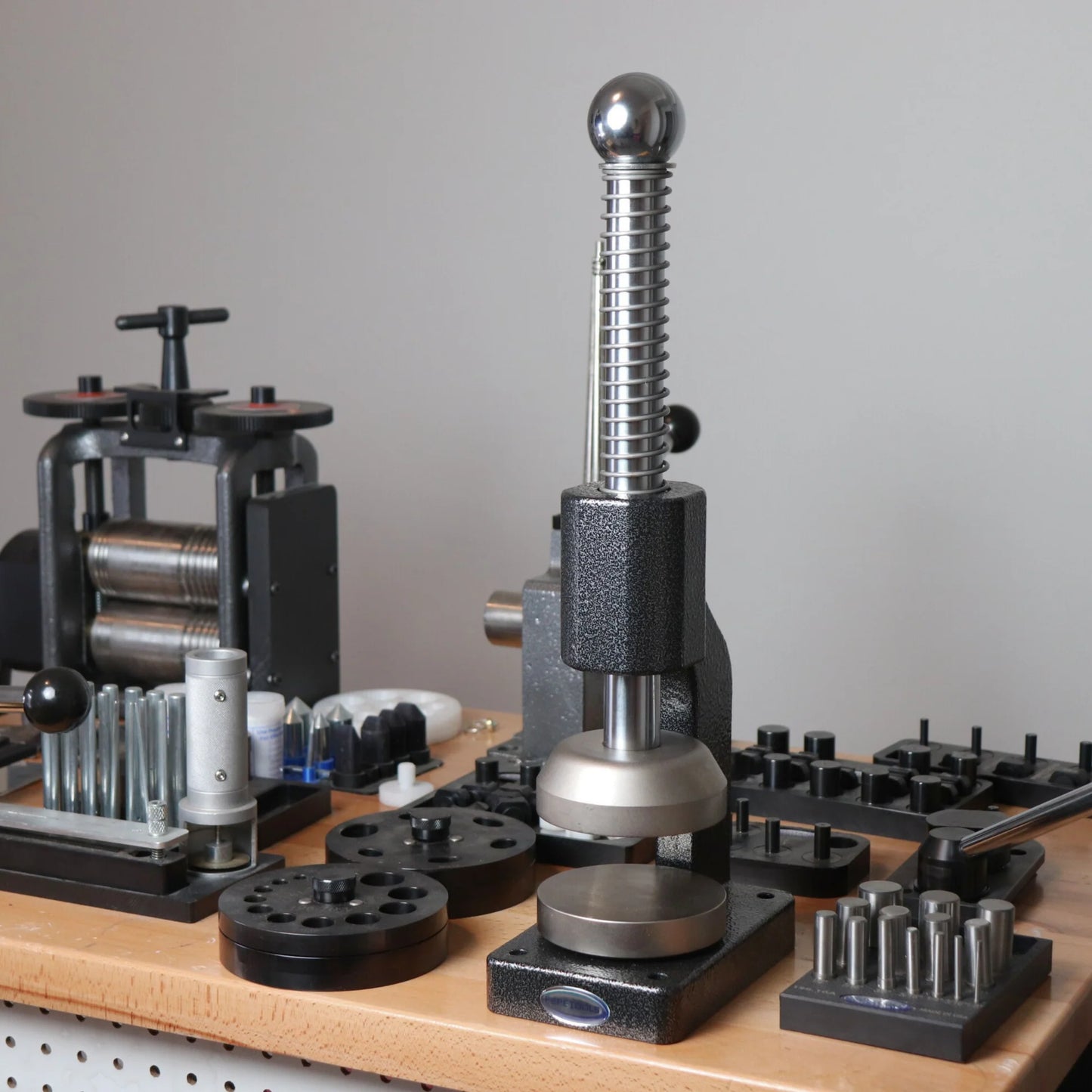 Pepe Tools, Planishing Hammer, Spring Loaded with Hardened 100mm Platens