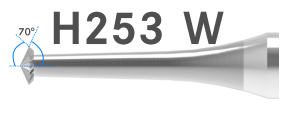NEW Komet #H253W- Carbide TCT Cutter Double Cone 70°-Pack of 1 (sizes available: 0.90mm-1.80mm)