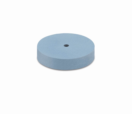 Eve R22/6F Silicone Polishing Wheel Rubber, 22 x 6mm- Blue, Fine