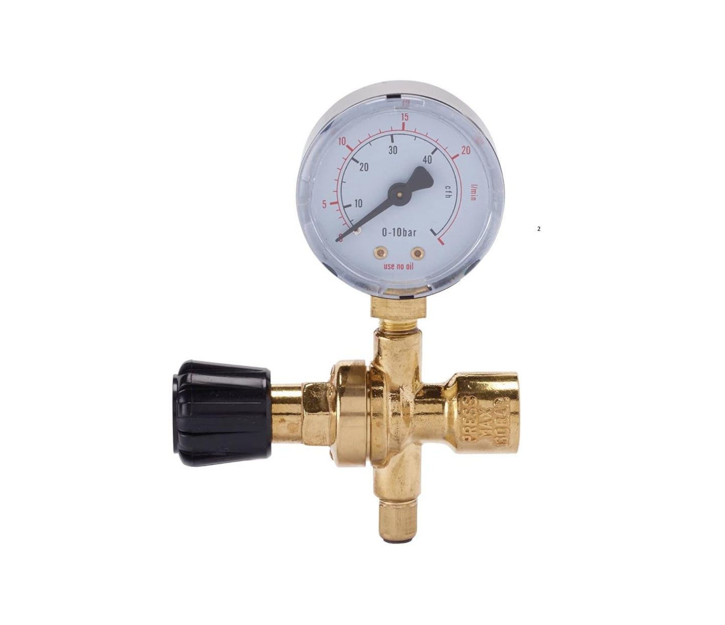 Argon Gas Regulator for Disposable 1L Bottles - Compatible with Helix & Orion Welders
