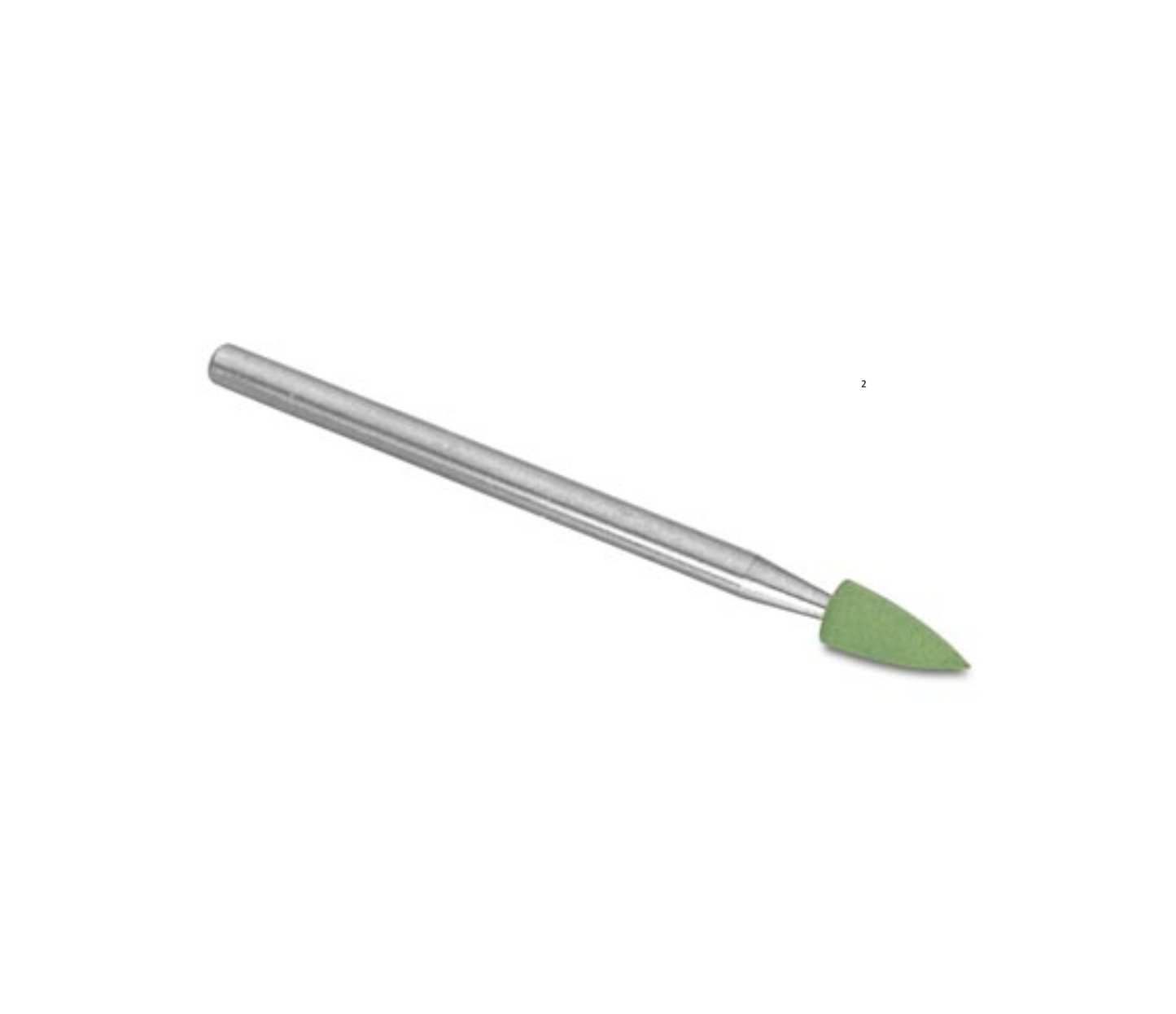 Eveflex 811 Rubber Abrasive Burr, Green, Fine- Mounted