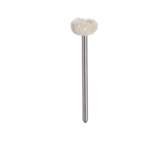 Hatho Mounted PicoPlus - White Cotton Wheel Brush - 150 10 PP