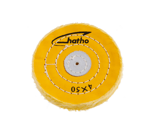 Hatho 50 Ply Treated Cotton Stitched Mop - YELLOW - 867 4“x 50 HG