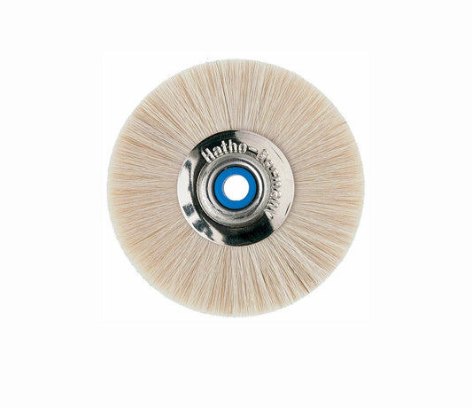 Hatho Grey Goat Hair Circular Brush for Polishing and Buffing- 102 48
