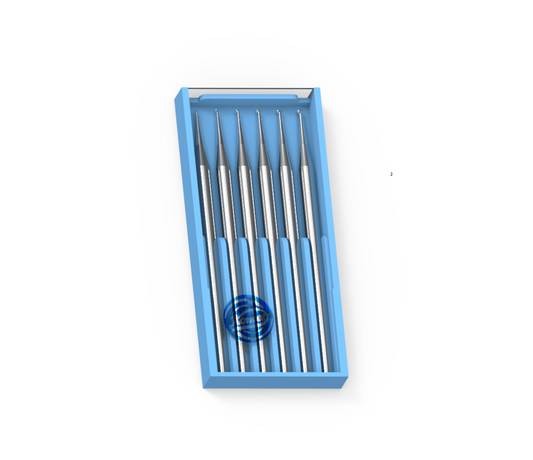 Komet H71 Carbide Burrs SET 1 – (set of 6 burrs: 0.30mm -0.80mm)