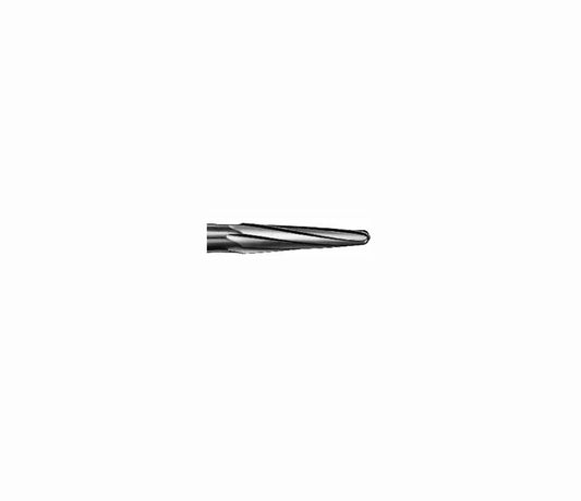 Komet #H23RS -Carbide Conical Burr With Rounded Tip- Pack of 1 (sizes available: 0.80mm-1.00mm)