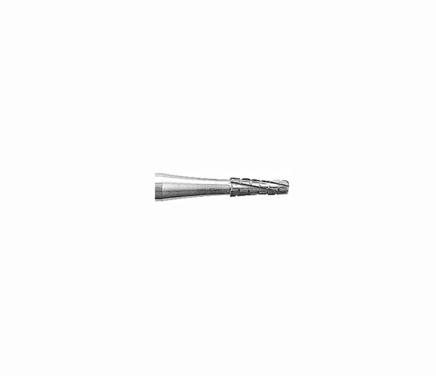 Komet #H33- Carbide Tapered Burr With End Cut- Pack of 1 (sizes available: 0.90mm-2.10mm)