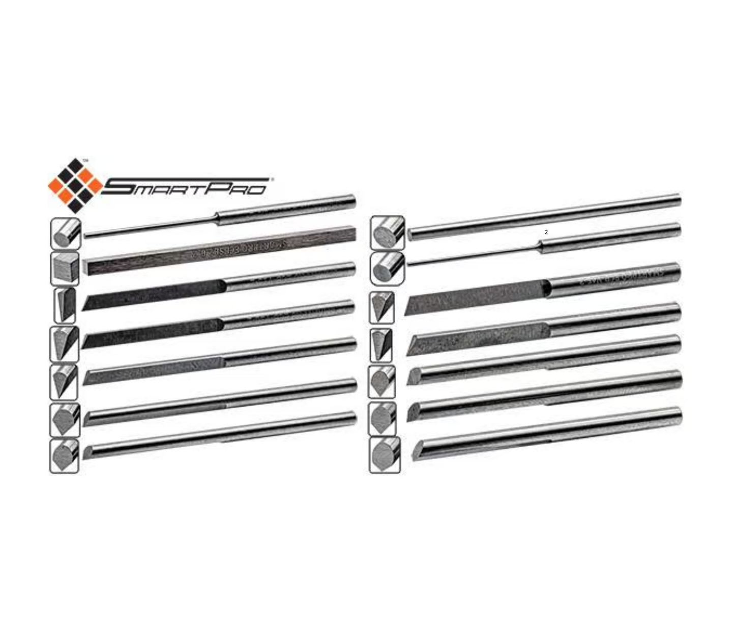 SmartPro Pre-Shaped Carbide Gravers (Ø3.17mm Shank)