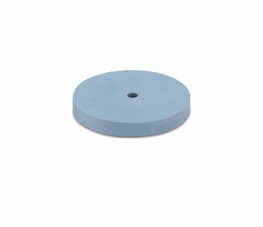Eve R22F Silicone Polishing Wheel Rubber, 22 x 3(mm)- Light Blue, Fine