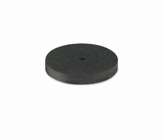 Eve R22M Silicone Polishing Wheel Rubber, 22 x 3(mm)- Black, Medium