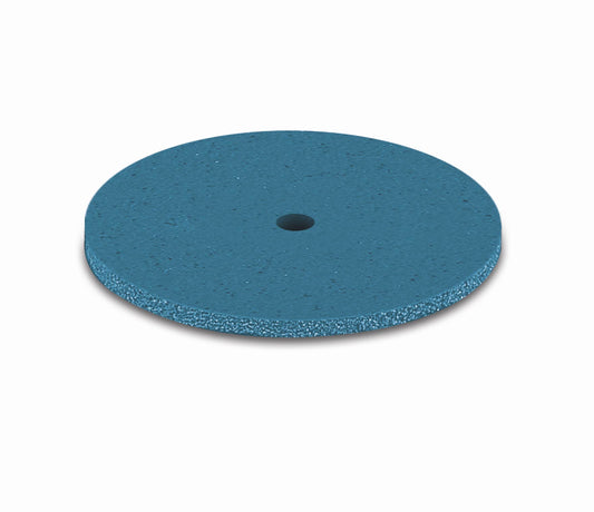 Eveflex 502 Rubber Polishing Wheel, 22 x 1mm- Blue, Extra-Coarse