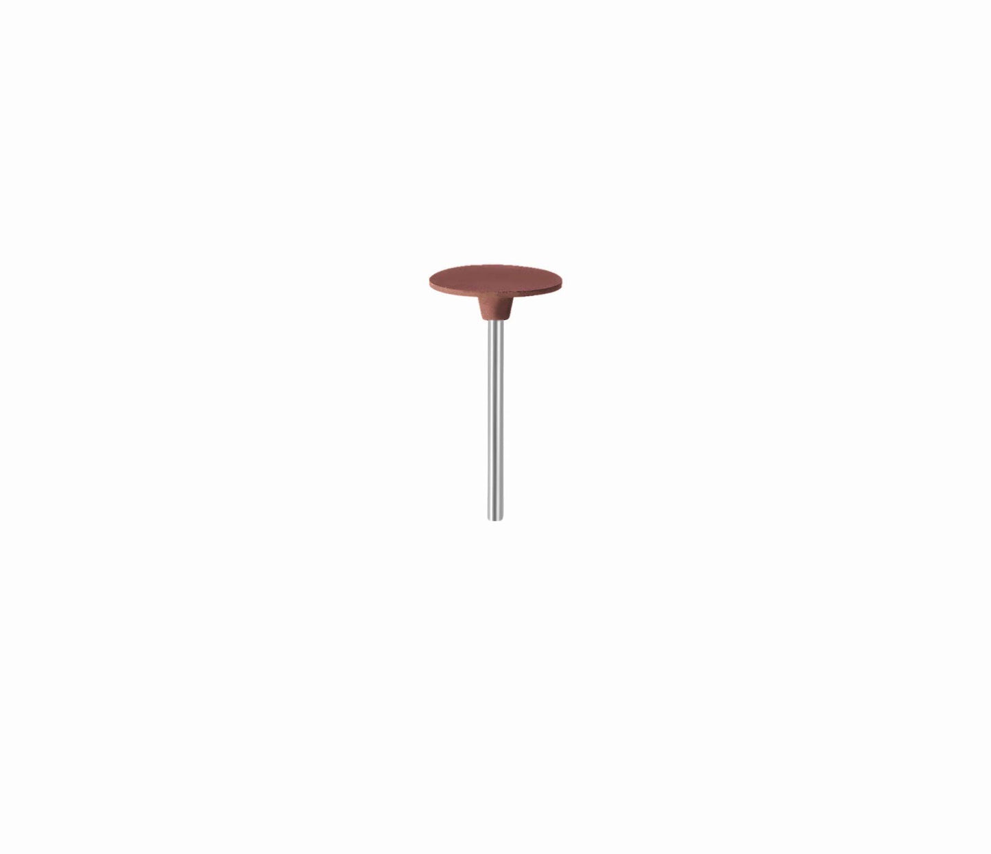 Eveflex 709 Rubber Narrow Flat Edge Wheel, 19x0.5mm - Brown, Medium, on a 2.34mm Shank