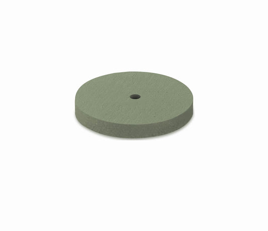 Eveflex 801 Rubber Polishing Wheel, 22 x 3mm- Green, Fine