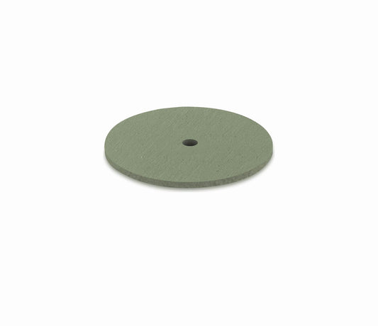 Eveflex 802 Rubber Polishing Wheel, 22 x 1mm- Green, Fine