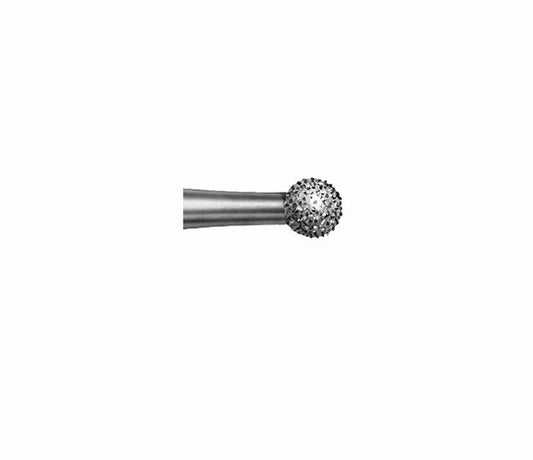 Komet #801 Diamond Round Burr- Pack of 5 (sizes available: 0.90mm-5.00mm)